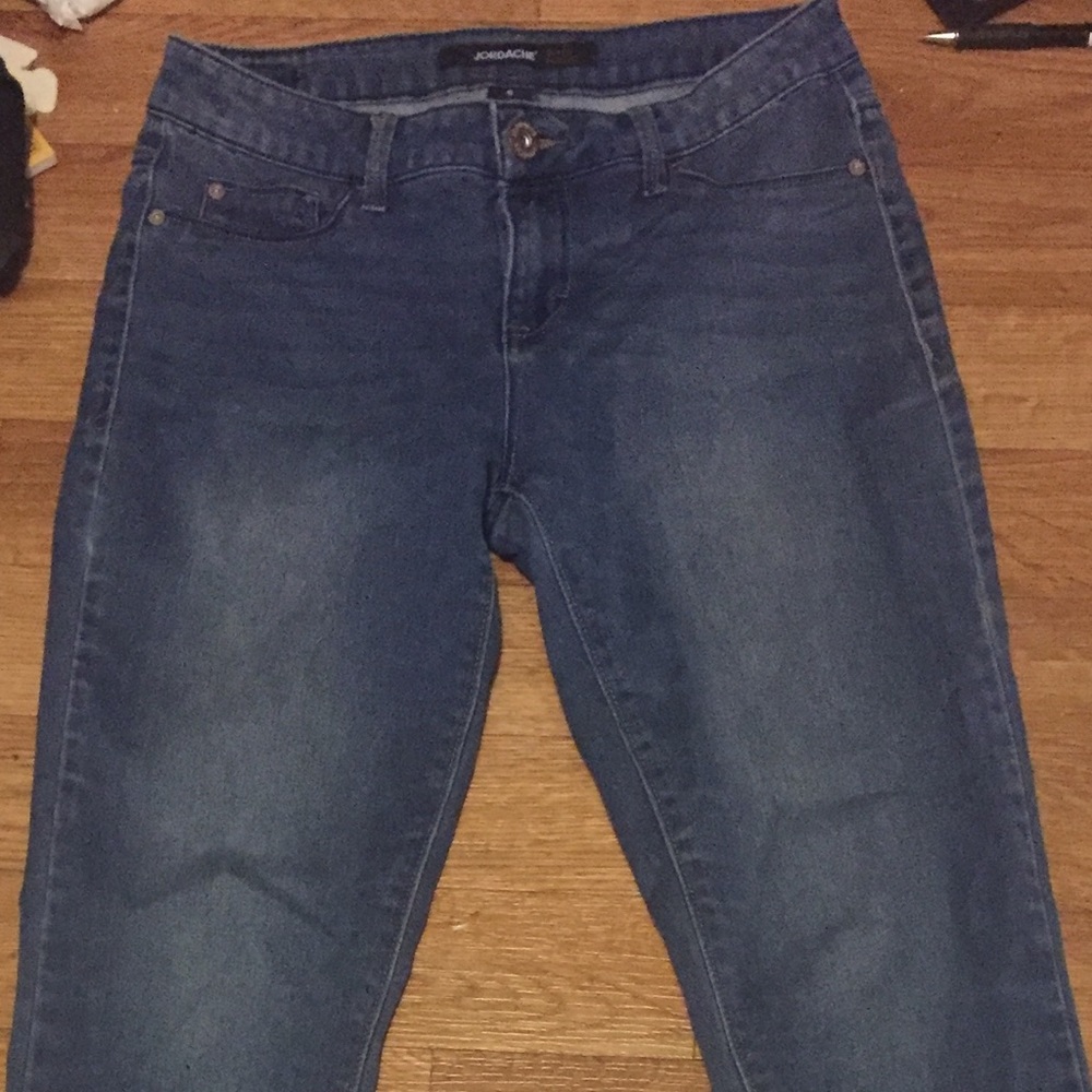 Super skinny blue jeans